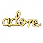Inspirational words Adore Antiek goud